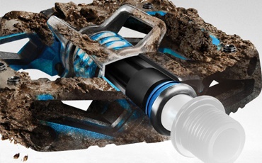 Palier lisse dans une pédale Crank Brothers