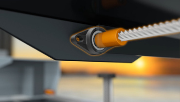 Vis drylin dans le couvercle du système