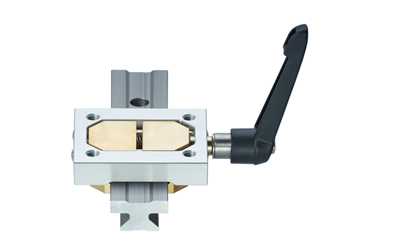 Elément de blocage drylin T et poignée de blocage pour guidage linéaire sur rail