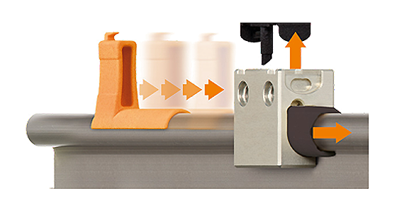 Change plain bearing materials for linear axes from igus
