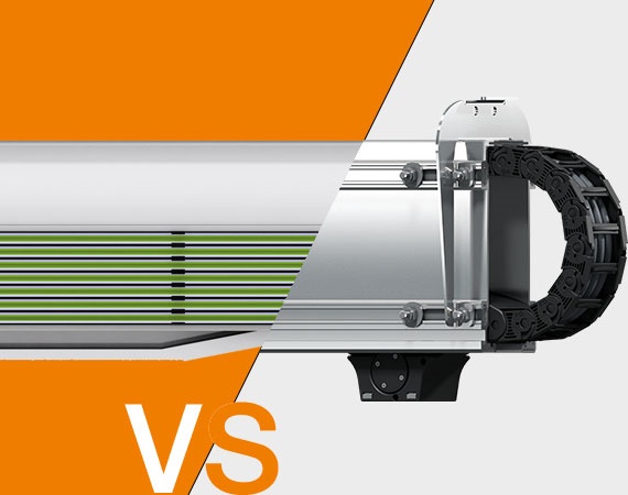 Des systèmes de chaînes porte-câbles plutôt que des rails conducteurs