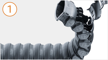 Goulotte de guidage guidelok