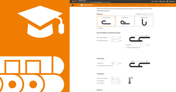 Configurateur de chaînes porte-câbles