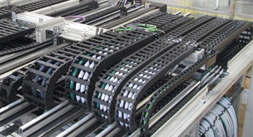 Banc d'essais pour chaînes porte-câbles