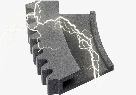 Composants imprimés à propriétés ESD