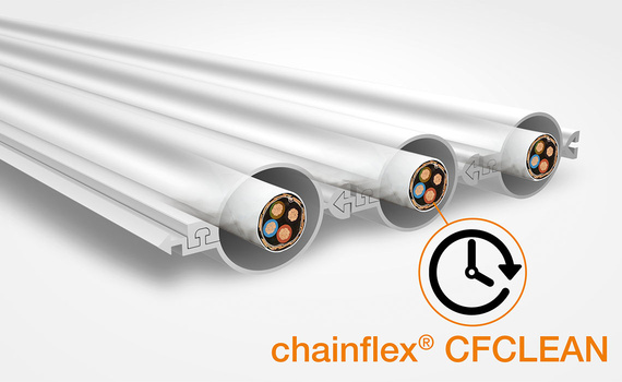 High reliability due to specially matched chainflex CFCLEAN stranded structure
