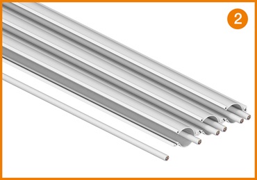 Chaîne porte-câbles ultra plate e-skin® flat