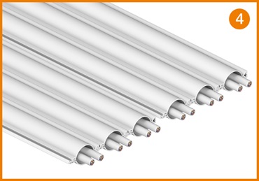 Chaîne porte-câbles ultra plate e-skin® flat