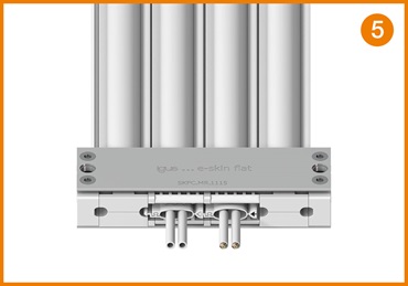 Chaîne porte-câbles ultra plate e-skin® flat