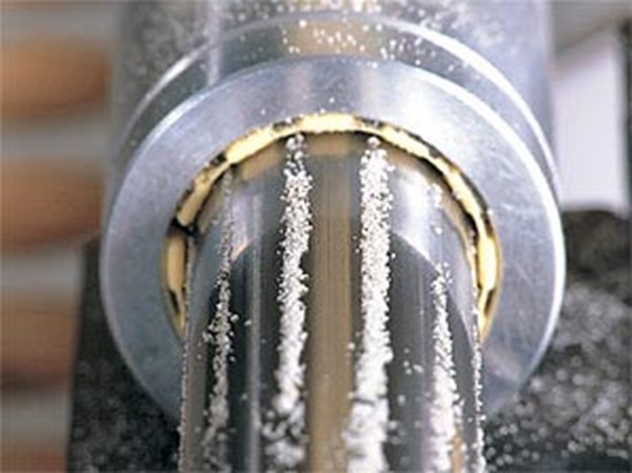 Grande résistance à l'usure des paliers lisses en contact permanent avec du sable.