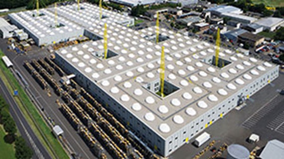 Vue actuelle de l´usine flexible igus® de Cologne