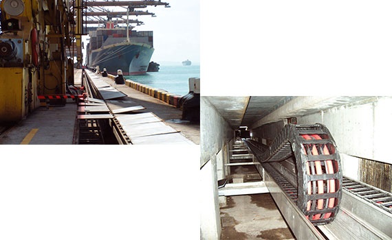 Equipement de déchargement de navires