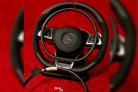 Steering wheel with gas ring