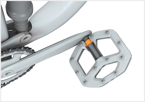 Palier lisse dans une pédale