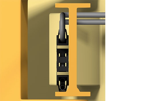 Application example, E2 extender crossbars