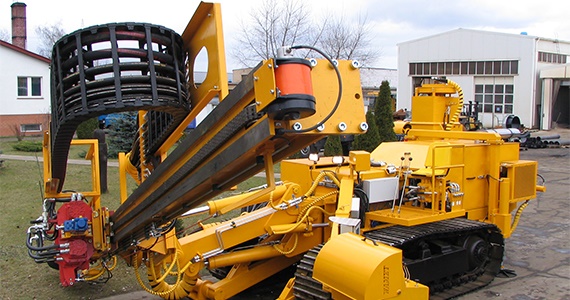 Drilling and pile-driving machines for railway construction