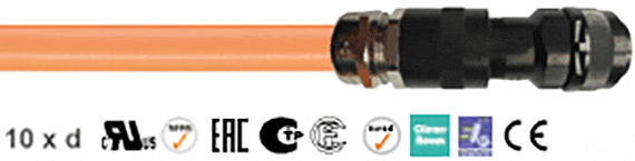 chainflex® PUR power cable Mitsubishi