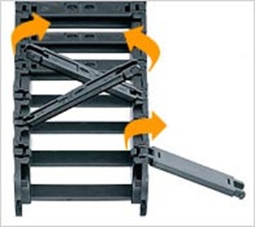 snap open cable carriers