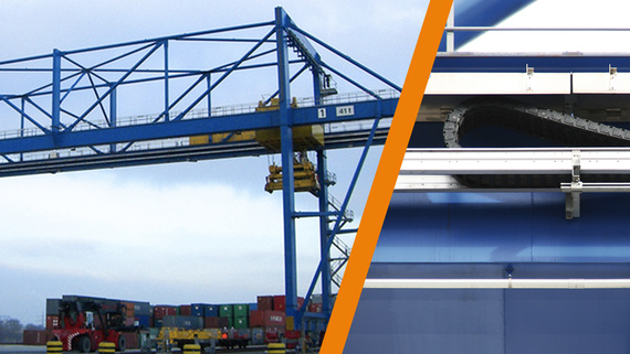 Rail-mounted gantry crane (RMG)