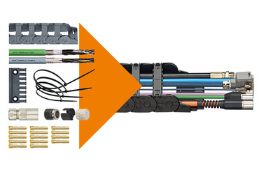Systèmes de chaînes porte-câbles prêts à installer