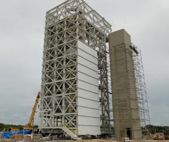construction d'une nouvelle base de lancement de fusées