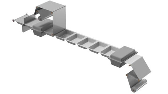 Représentation schématique d'une unité de conditionnement