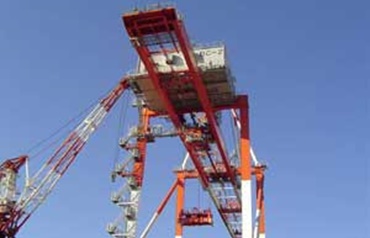 STS Crane with rope driven trolley