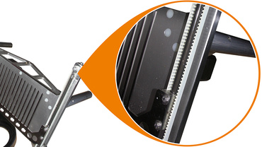 drylin linear liners and precision shafts in depositing fork