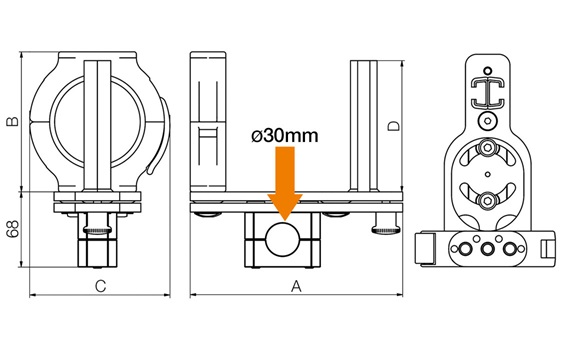Plan dispositif d'échange rapide triflex R