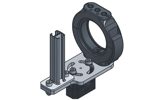 Plan 3D raccord fortes charges