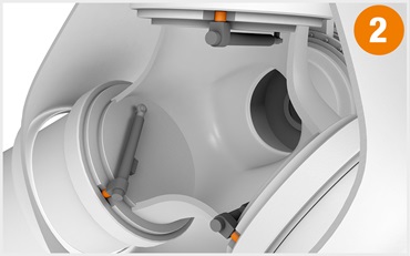 Palier lisse iglidur dans le système de réglage de l'angle des pales