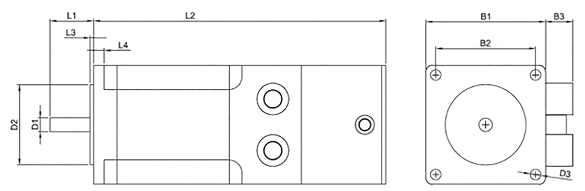 Figure with encoder and brake