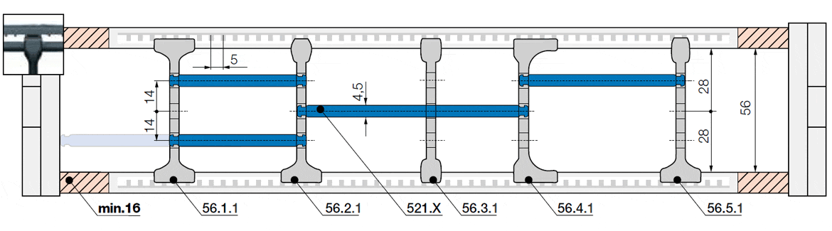 Series P4-56 - Interior separation