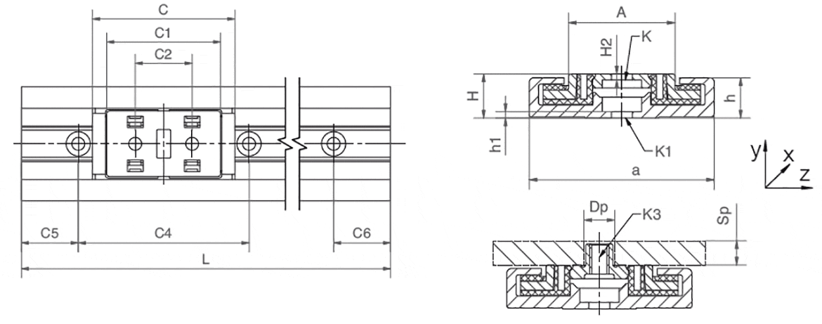 drylin® N carriage drawing