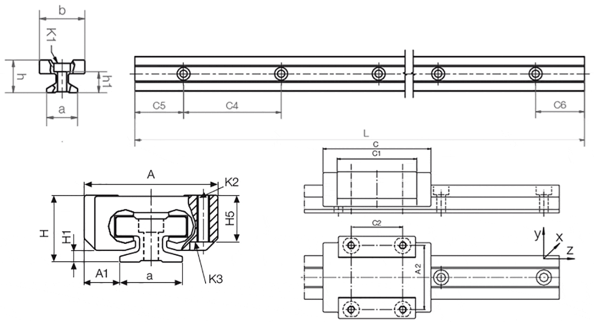 Plan drylin T système 04