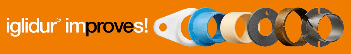 iglidur plain bearings made of different materials and in different shapes